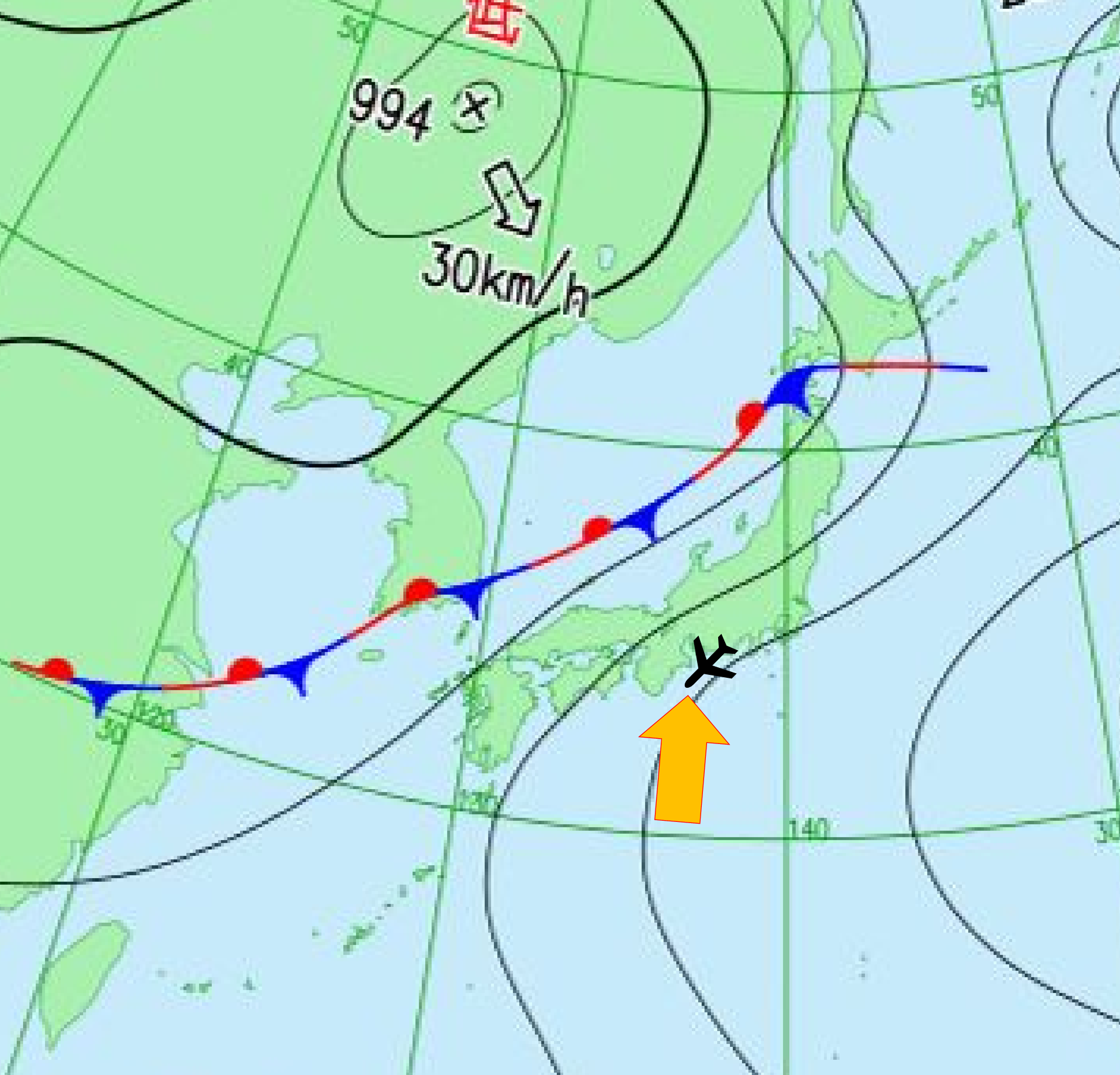 等圧線 読み方